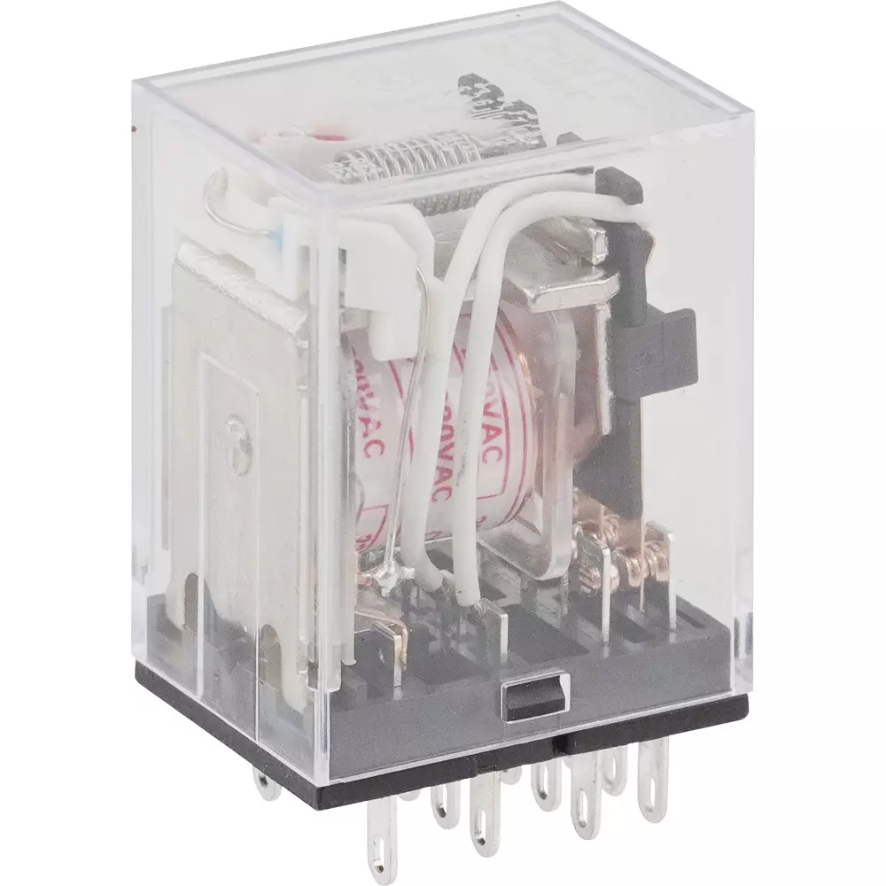MonotaRO Mini Relay 4 Pole mass 32 g Rated Voltage AC220 V Insulation_Resistance 100 MΩ rated carrying current 3 a, JZX-22F(D)/220AC-4Z6
