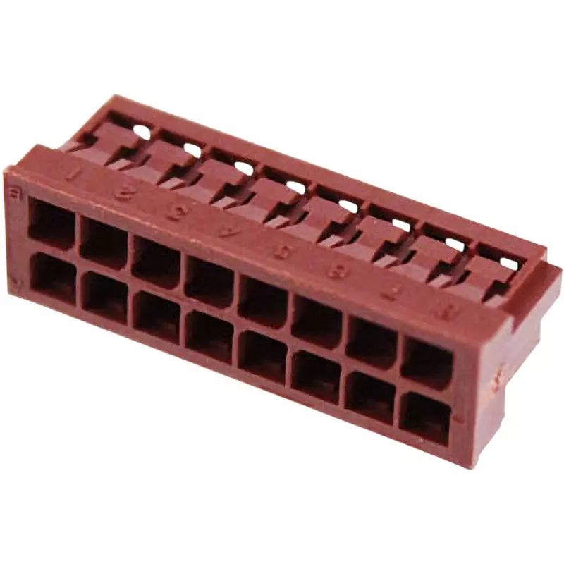 JAE Ly Series 2.0 mm Pitch Socket Housing For Board-To-Wire Connection, LY10-DC16BR