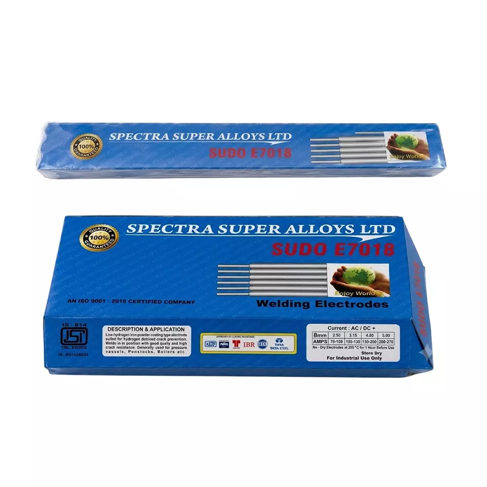 sudo-16-kg-welding-electrode-low-hydrogen-iron-powder-coated-e7018-classification-5-mm-diameter-and-450-mm-length-pack-of-3