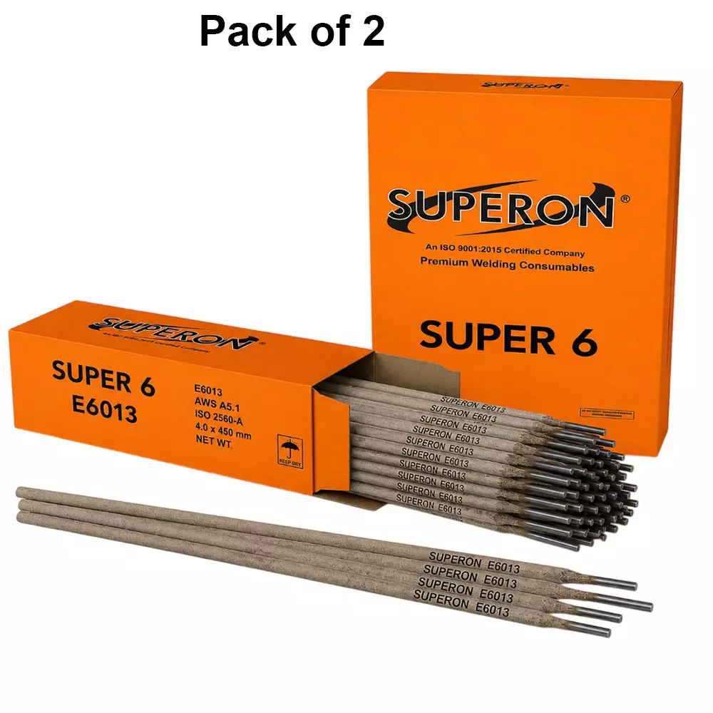 superon-super-6-mild-steel-welding-electrodes-e6013-rutile-coated-4-x-450-mm-size-20-kg-weight-pack-of-2-box