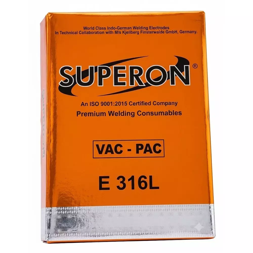 Superon 10 Kg Stainless Steel Welding Electrode E316L-16, 2.5 mm Diameter and 350 mm Length for Fabrication, Maintenance and Repair Work (Pack of 3)