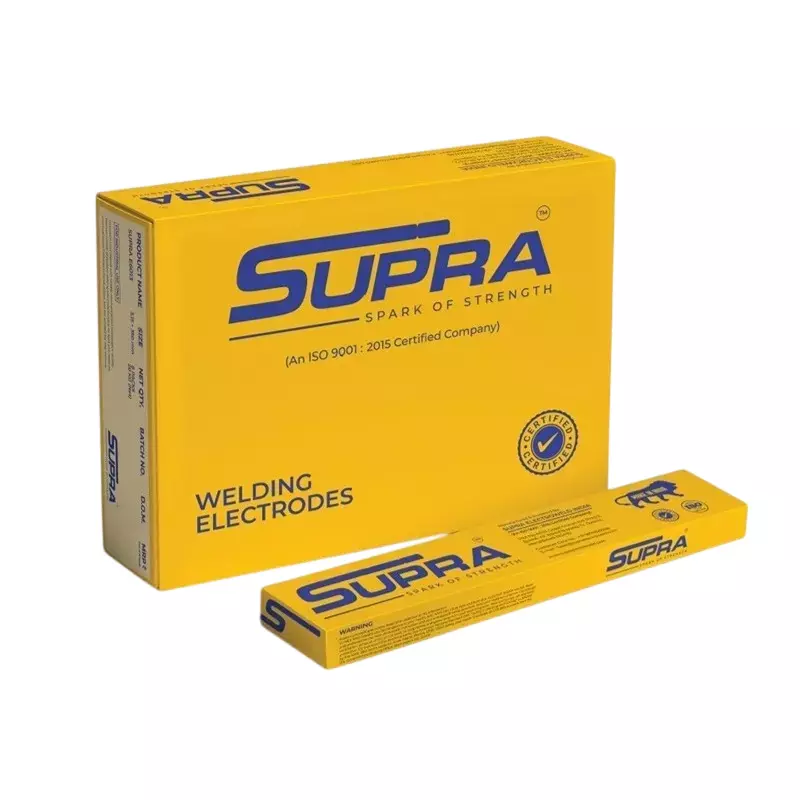 Supra 3 Kg SS Welding Electrode, 4 mm Diameter and 450 mm Length, E6013 (Pack of 8)