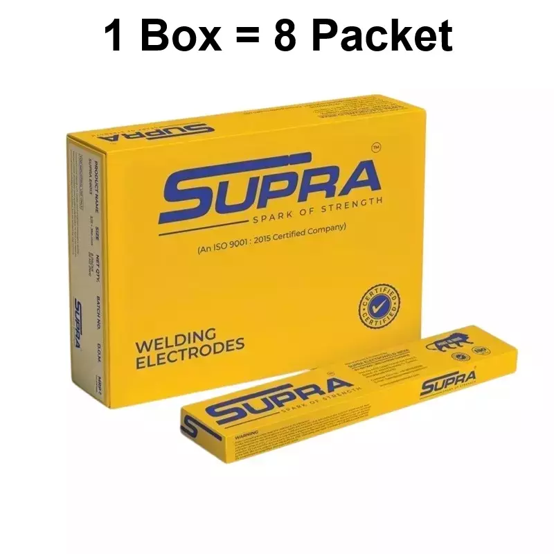 supra-3-kg-ss-welding-electrode-4-mm-diameter-and-450-mm-length-e6013-pack-of-8