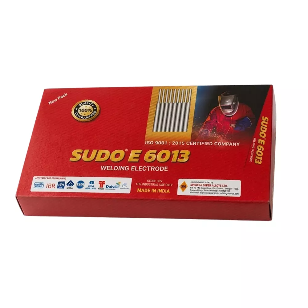 Sudo 20 Kg Mild Steel Welding Electrode Rutile Coated E6013 Classification 3.15 mm Diameter and 350 mm Length