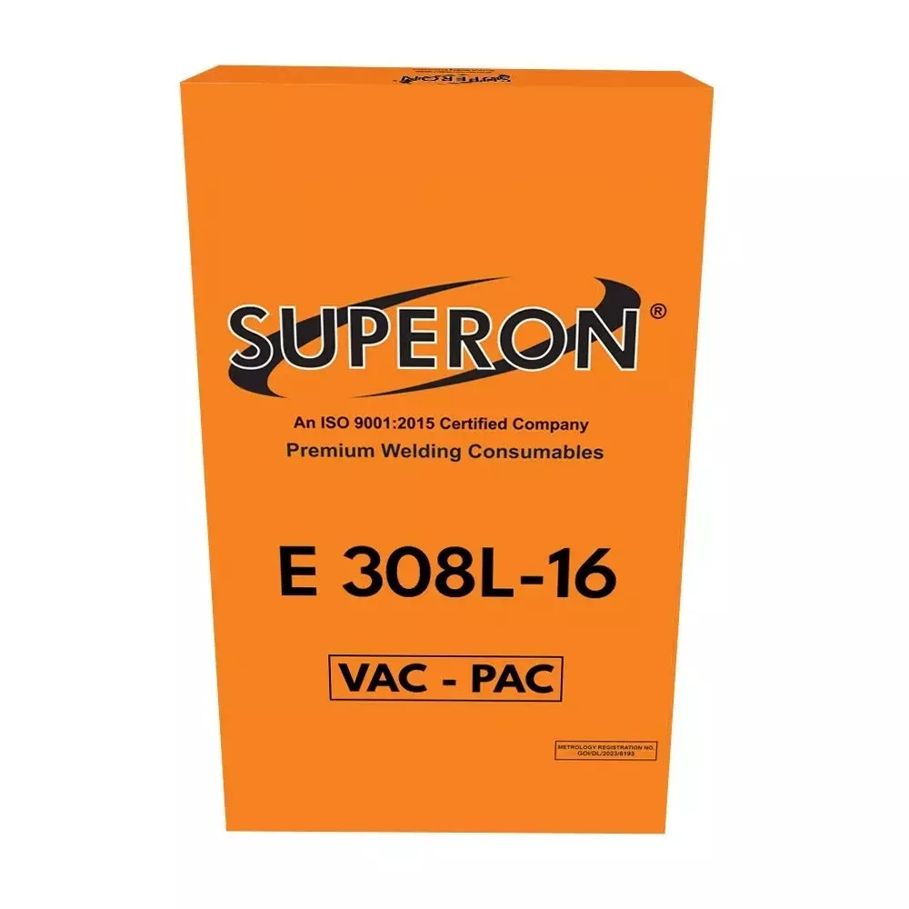 Superon 10 Kg Stainless Steel Welding Electrode E308L-16, 2.5 mm Diameter and 350 mm Length for Fabrication, Maintenance and Repair Work