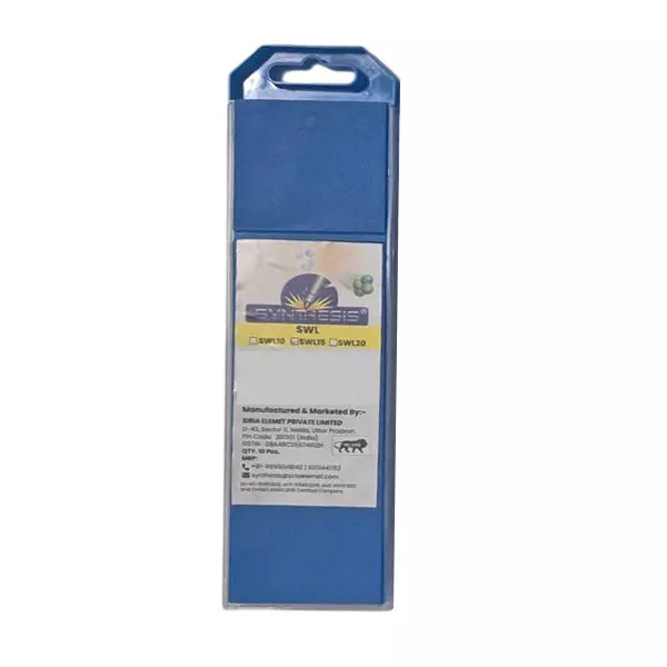 Synthesis SWL Lanthanated Tungsten Electrodes Yellow Tip Color 3.2 mm Diameter Ground Finish for TIG Welding Use, (Pack of 10 Pcs)