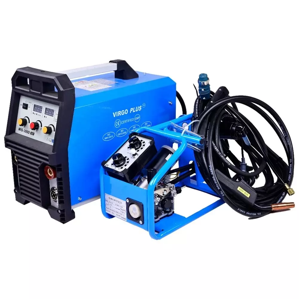 Virgo Plus Inverter DC MIG MAG MMA IGBT Welding Machine 40 A Current Single Phase Electric for Industrial Use, MIG 300D