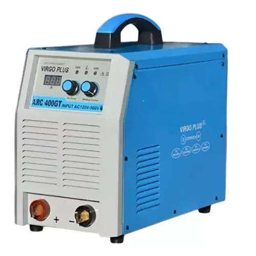 Virgo Plus Inverter IGBT ARC Welding Machine 30 A Current Single & Double Phase Electric for Industrial Use, ARC 400 GT