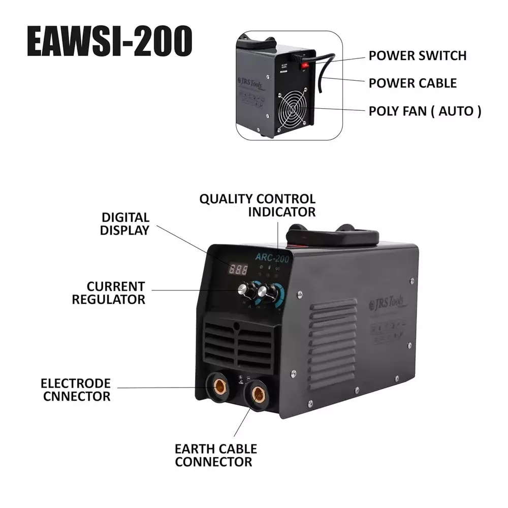 jrs-drive-200-amp-arc-welding-machine-igbt-technology-and-1-phase-eawsi-200-with-accessories