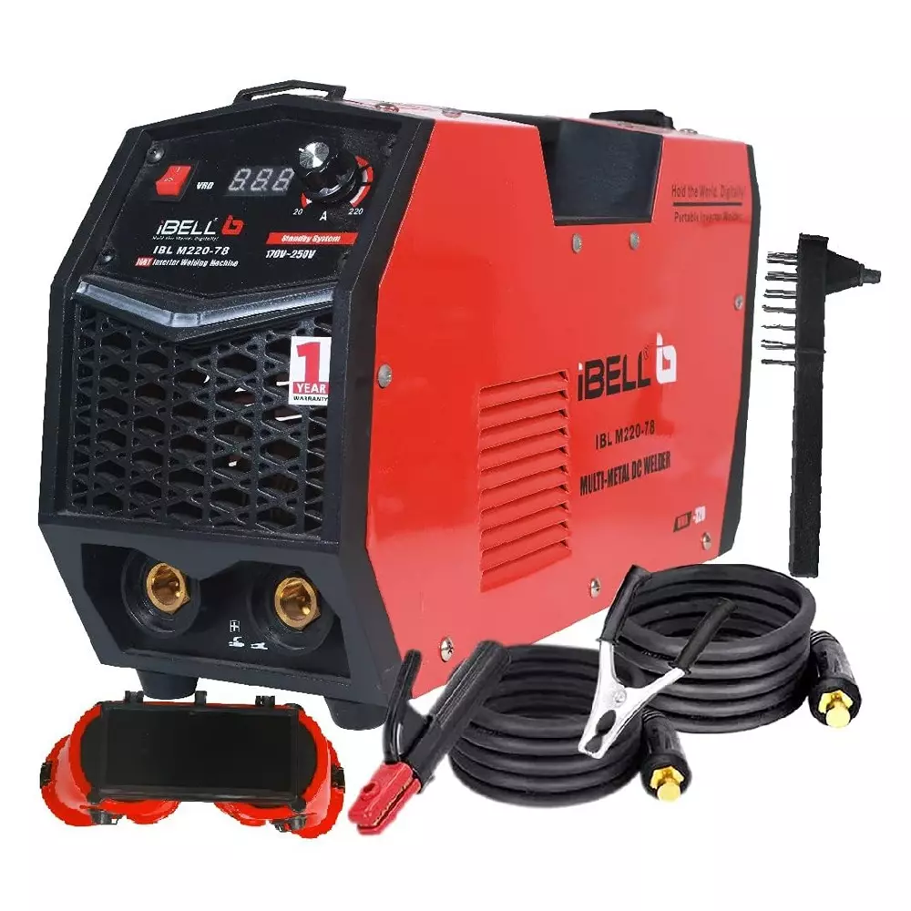 IBELL Inverter ARC Welding Machine 220 A Current 1 Phase IGBT Technology 65 V Open Circuit Voltage with Accessories, M320-104