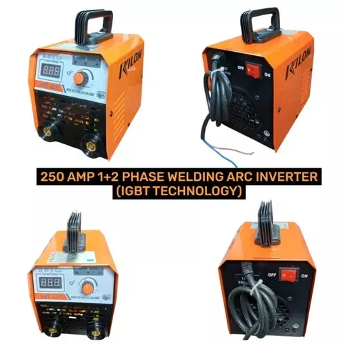 RILON Inverter ARC Welding Machine 255 Amp 1+2 Phase IGBT, R-255