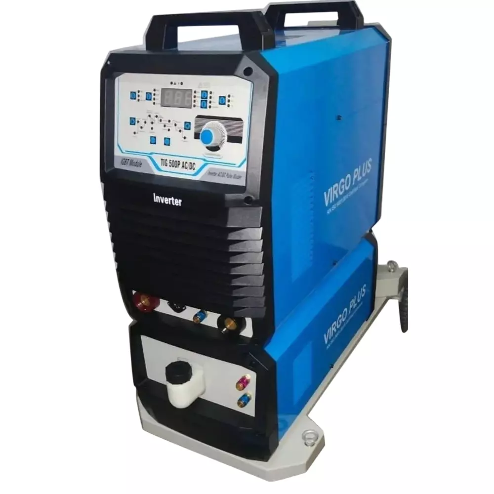 Virgo Plus Inverter AC/DC PuIse TIG/EEA IGBT Welding Machine 36 A Current 3 Phase Electric for Industrial Use, TIG-500P AC/DC