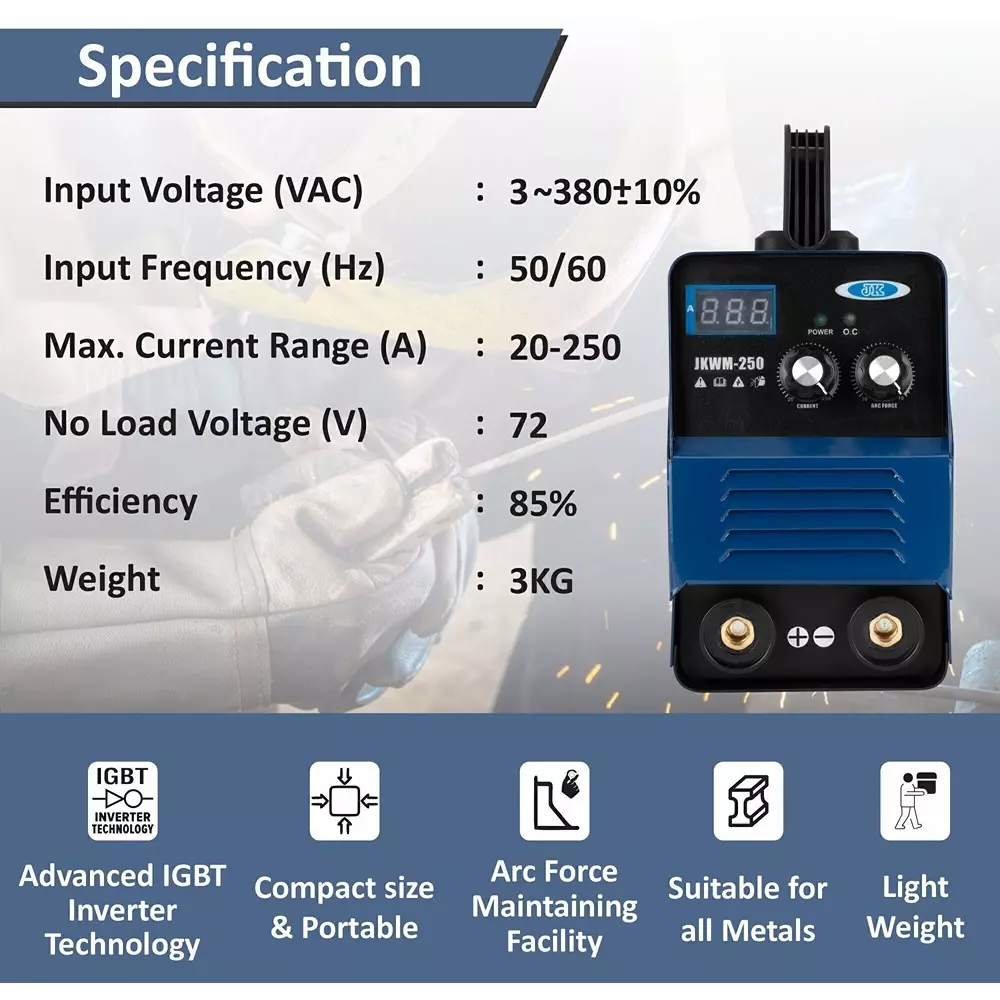 jk-super-drive-inverter-welding-machine-250-a-current-single-phase-igbt-technology-220-v-voltage-9005103