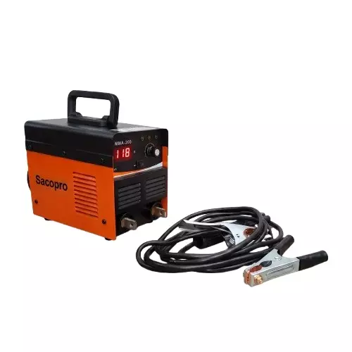 SACO PRO DC ARC Welding Machine E-Series 1 or 2 Phase IGBT Inverter Technology 0-200 Amps Current, MMA 200 1/2PH