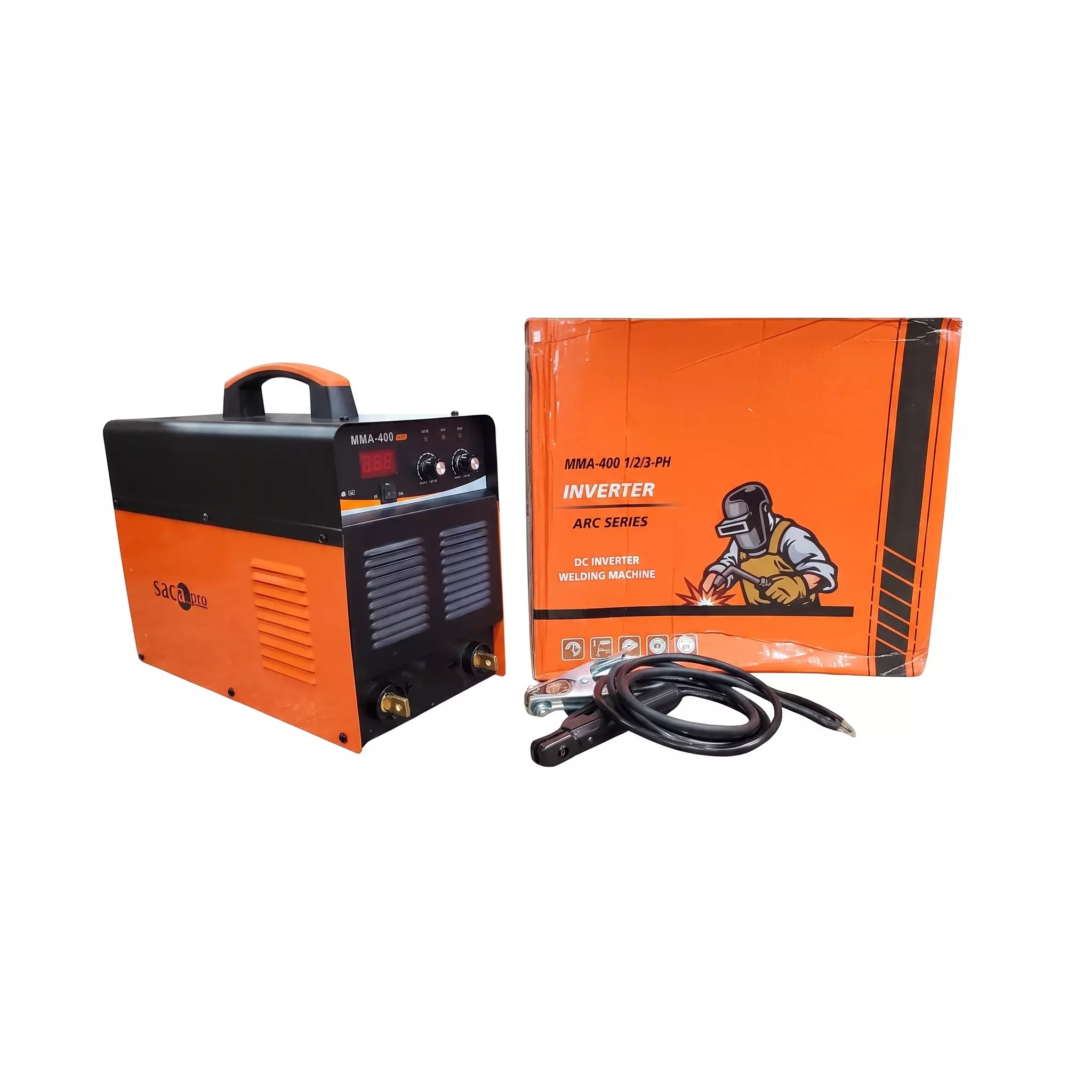 SACO PRO DC ARC Welding Machine E-Series 1, 2 & 3 Phase IGBT Inverter Technology 0-400 Amps Current, MMA 400