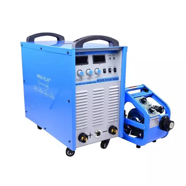 Virgo Plus Inverter MIG/MAG/MMA IGBT Welding Machine 38 A Current 3 Phase Electric for Industrial Use, MIG 500 HDIJ