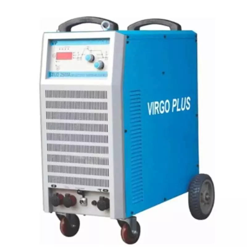 Virgo Plus Inverter DC IGBT Welding Machine 250 A Current 3 Phase Electric for Industrial Use, STUD 2500