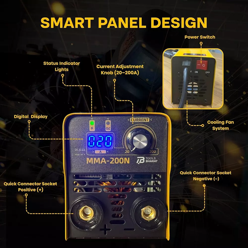 bharat-tools-inverter-arc-welding-machine-1-phase-200-amp-current-220v-10-mma-200n