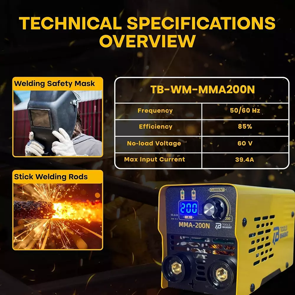 bharat-tools-inverter-arc-welding-machine-1-phase-200-amp-current-220v-10-mma-200n