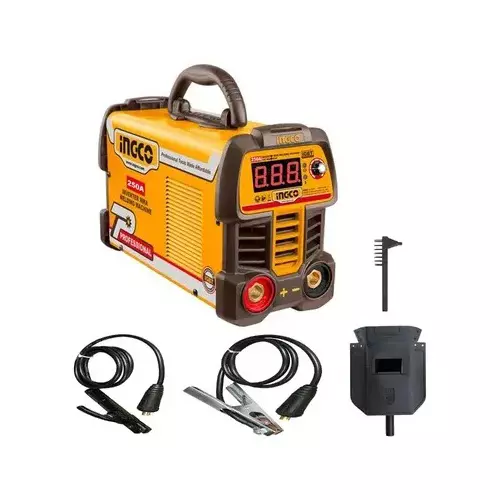 INGCO MMA Welding Machine, 1 Phase IGBT Technology, 250 Amp Current Rating and LED Display, ING-MMA25069