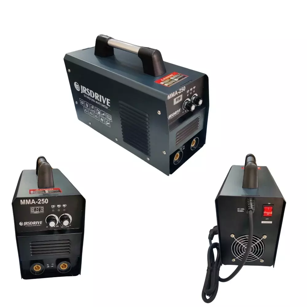 jrs-drive-250-amp-arc-welding-machine-igbt-technology-and-1-phase-eawsi-250-with-accessories