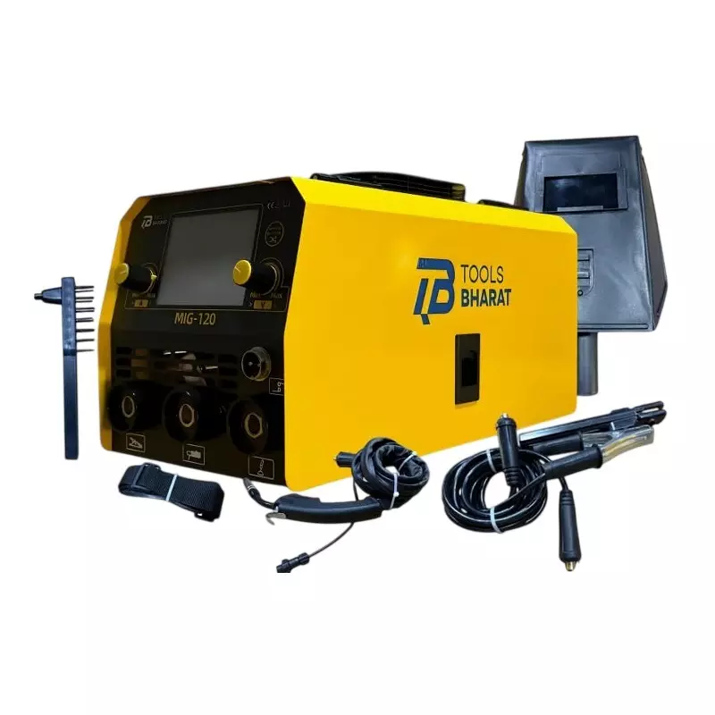 Bharat Tools 3 in 1 Inverter Welding Machine 1 Phase 20-120 Amp Current 4.1 kW Rated Input Power, ‎MIG-120