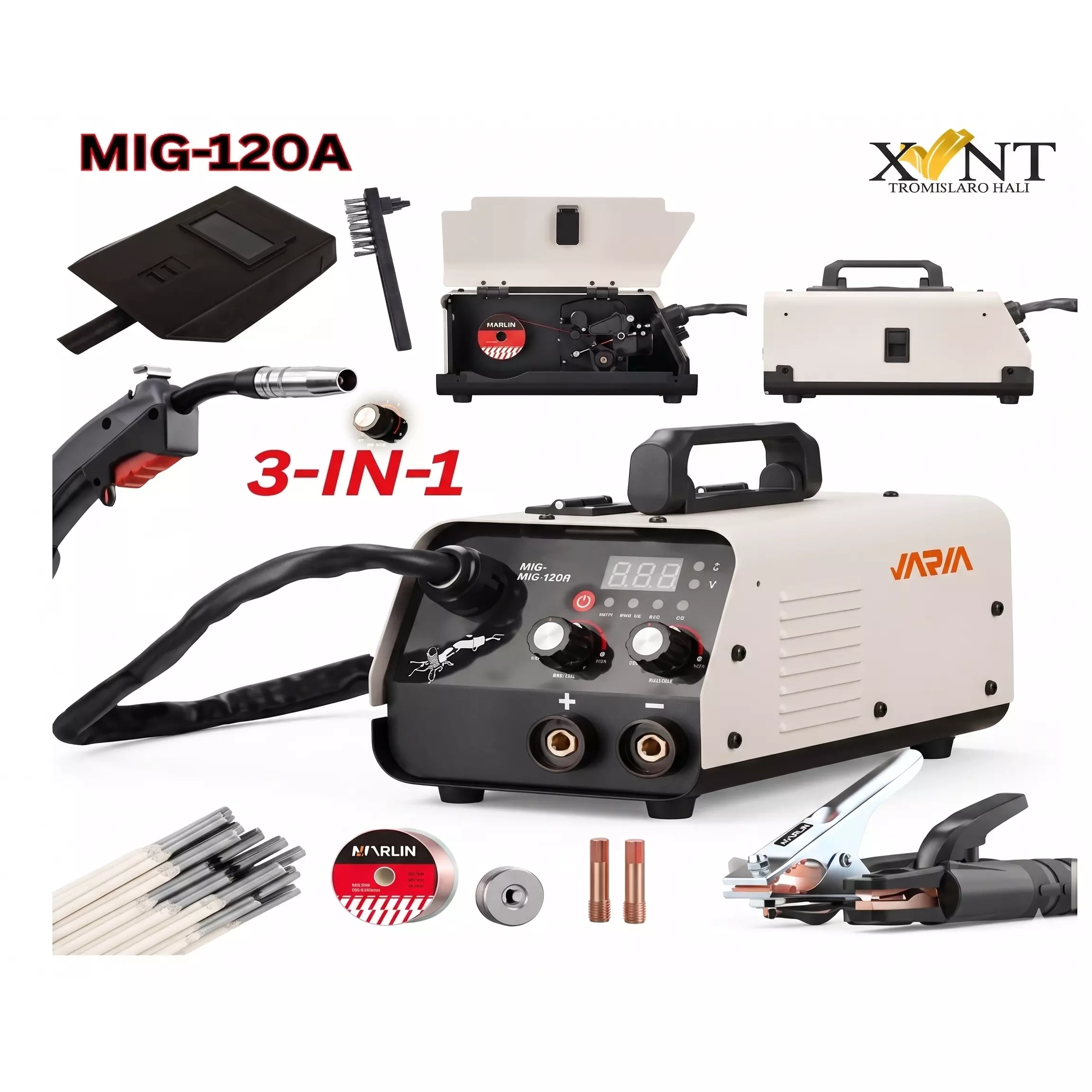 xlnt-jaria-mig-welding-3-in-1-machine-igbt-technology-1-phase-and-120-amp-current-rating-mig-120a