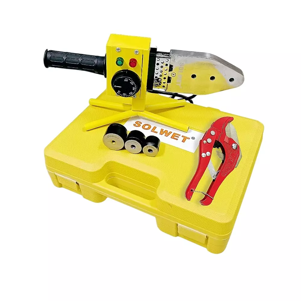 Solwet PPR Pipe Welding Machine with Short Pipe Cutter 20 to 32 mm Welding & 42 mm Cutting Capacity, PPR32B