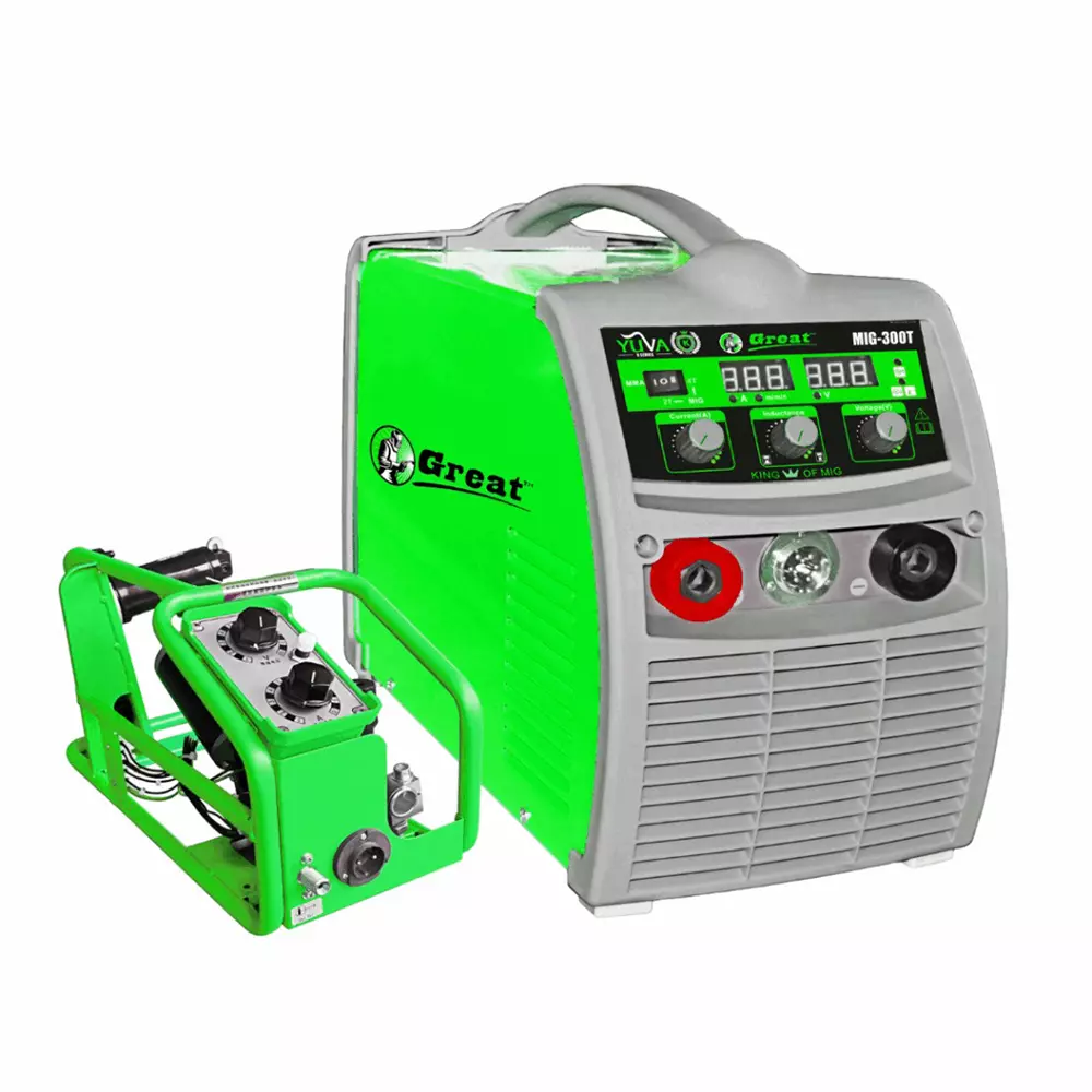Great Yuva MIG Welding Machine with Remote Wire Feeder Kit 44 A Currrent 3 Phase, 9.8 KVA (MMA) Rated Input Capacity, YMIG-300T