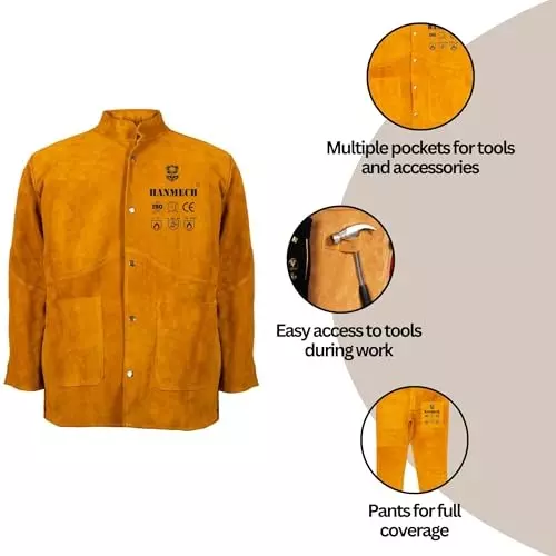 hanmech-leather-welding-jacket-heavy-duty-protection-gear-size-small