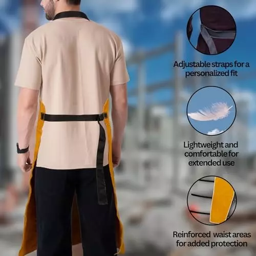 hanmech-leather-cum-aluminized-apron-500-heat-resistant-capacity