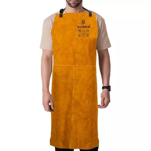 HANMECH Leather Welding & Safety Apron Size 24x36 inch
