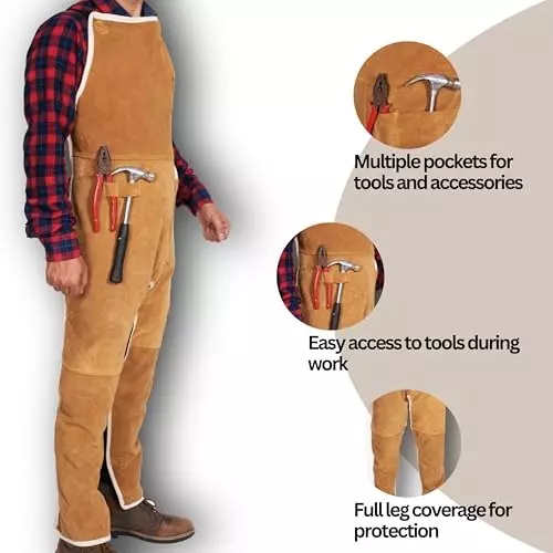 hanmech-leather-protective-suit-safety-apron-for-welding-fabrication-metal-work-with-adjustable-straps-size-standard