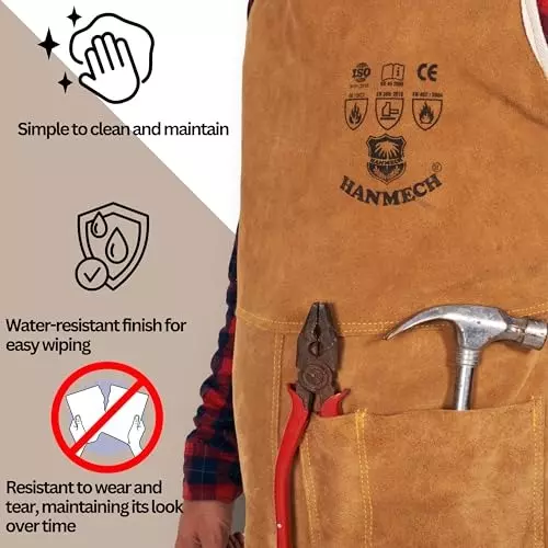 hanmech-leather-protective-suit-safety-apron-for-welding-fabrication-metal-work-with-adjustable-straps-size-standard