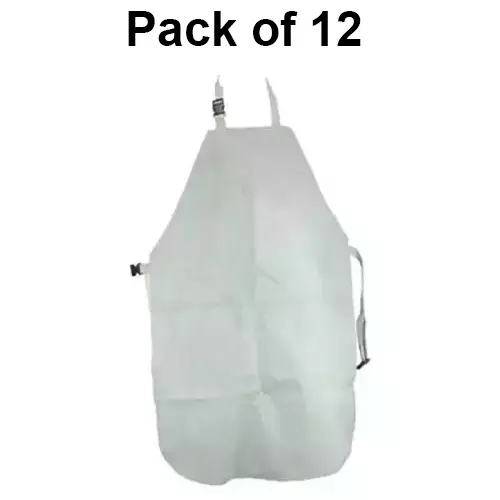 safe-n-sure-apron-free-size-plain-leather-white-sla-2436-pack-of-12-pair