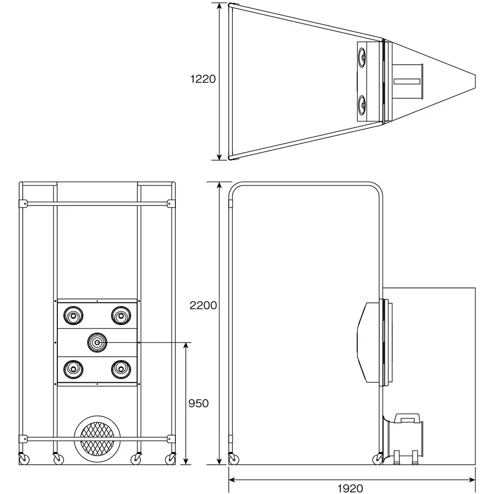 hozan-air-shower-booth-with-fan-1900x2200x1200-mm-outer-dimension-cl-940s