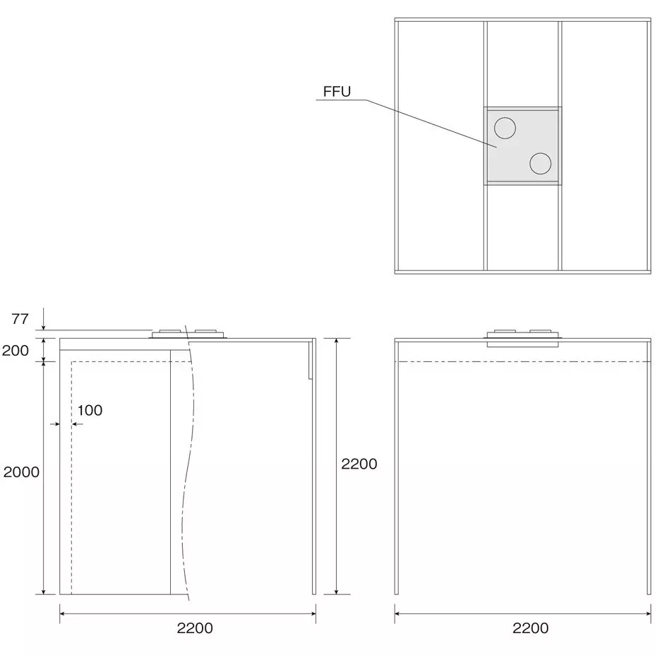 hozan-light-blocking-booth-ac-100-v-rated-voltage-at-5060-hz-cl-917
