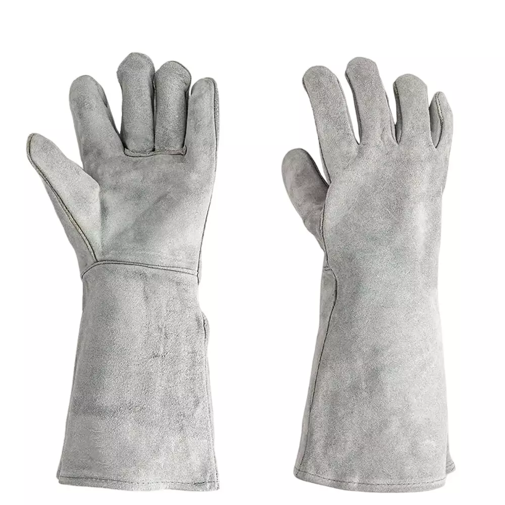 SHIV ALASKA Heavy Duty Welding Hand Gloves Leather Heat Resistant for Laser Welding Machine