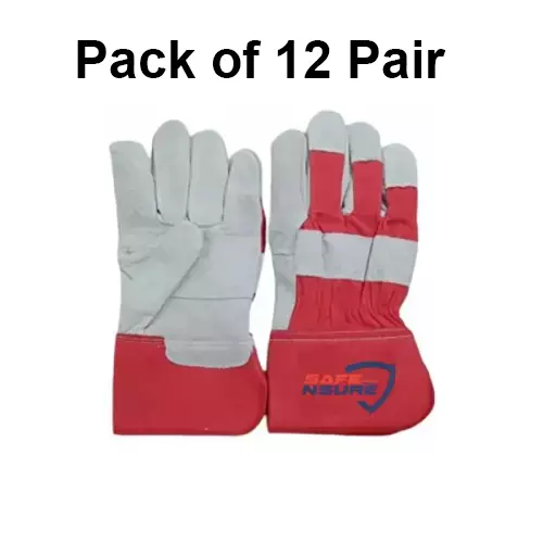 safe-n-sure-canadian-gloves-254-mm-10-inch-drill-back-rubberized-cuff-leather-scg-30-pack-of-12-pair