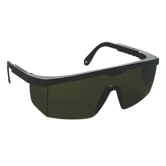 Venus E-750 Welding Goggles IR 5.0 Polycarbonate Lens UV & IR Protection Full Rim Frame Green Free Size, 120134001