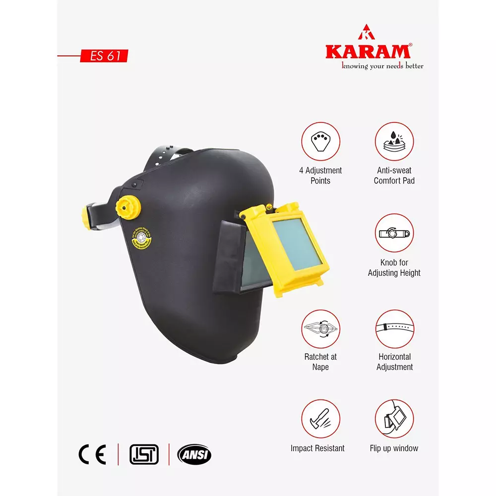 karam-welding-helmet-with-clear-polycarbonate-lens-ir11-lens-polypropylene-body-black-yellow-color-es61
