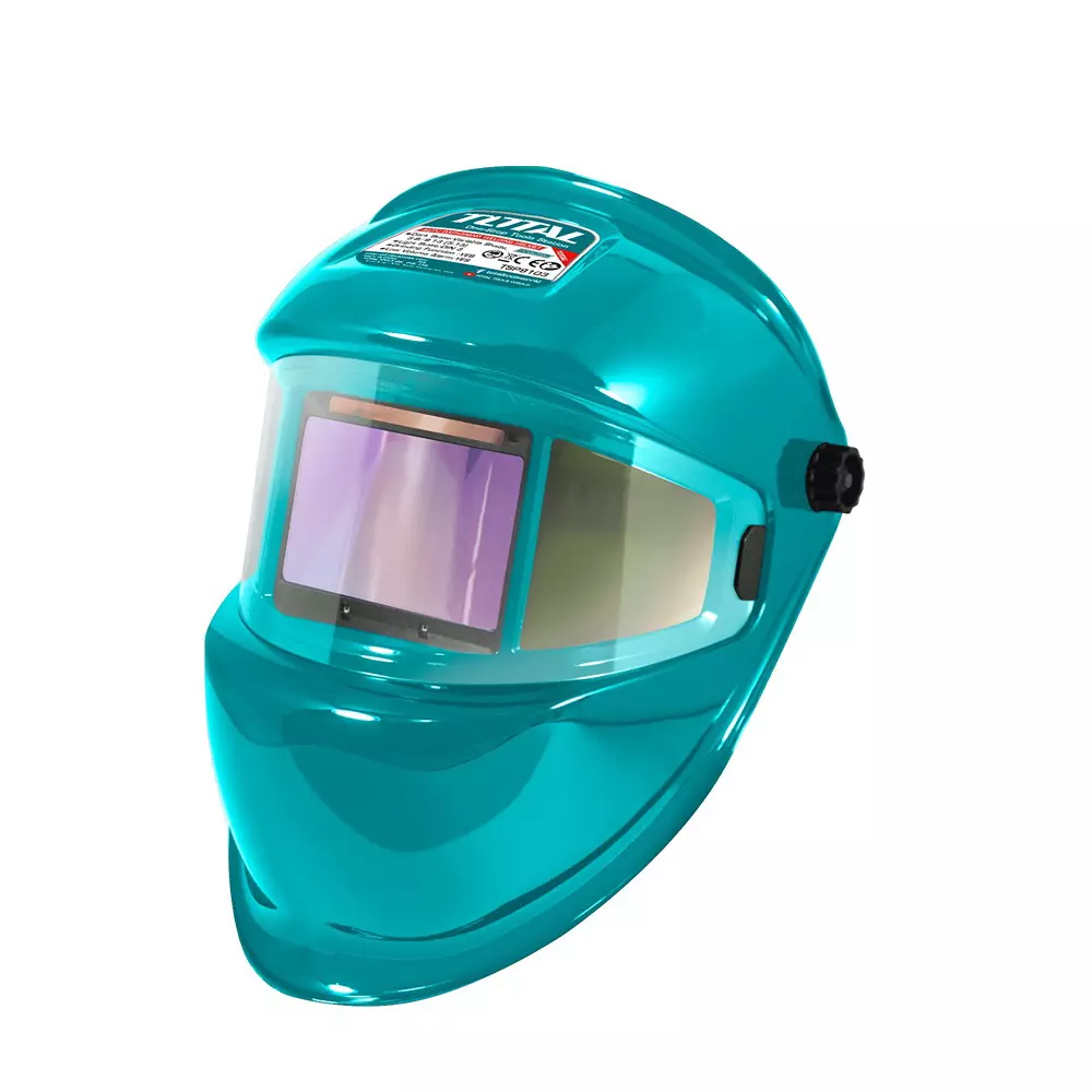 Total Auto-Darkening Welding Helmet with Adjustable DIN 5-13 Shade 100×67 mm Viewing Area Solar Power, TSP9103