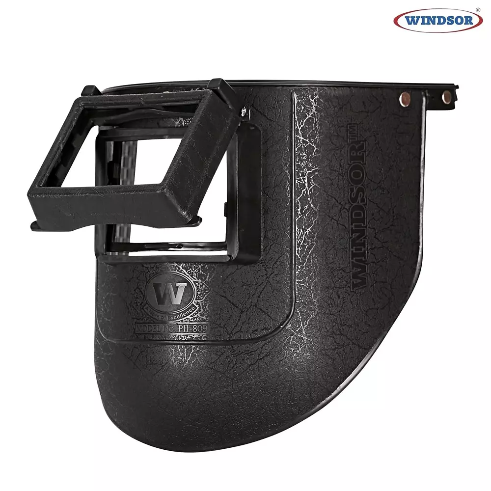 Windsor Welding Helmet Spring Free Size Light Weight Hand Closure Type Black