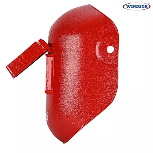 Windsor Painted Welding Helmet 9x12 inch Ratchet Closure Type Red