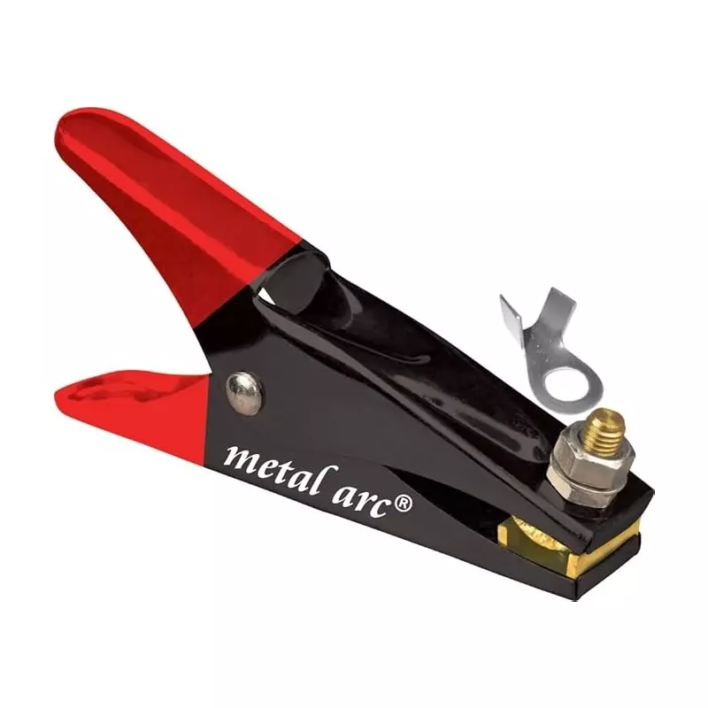 Metal Arc Heavy Duty Professional Xtreme Crocodile Earth Clamp with Cable Clamping Ring Lug & Rubber Insulation ISI Marked ECM01 Series 600 A, ECML601DWi