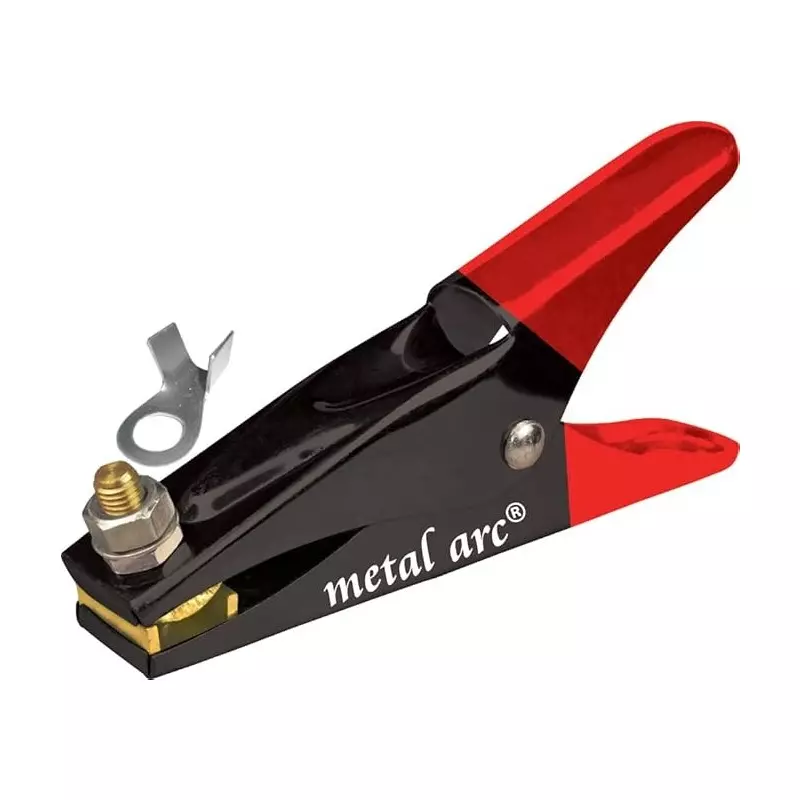 Metal Arc Heavy Duty Professional Xtreme Crocodile Earth Clamp with Cable Clamping Ring Lug & Rubber Insulation ISI Marked ECM01 Series 600 A, ECML601DWi