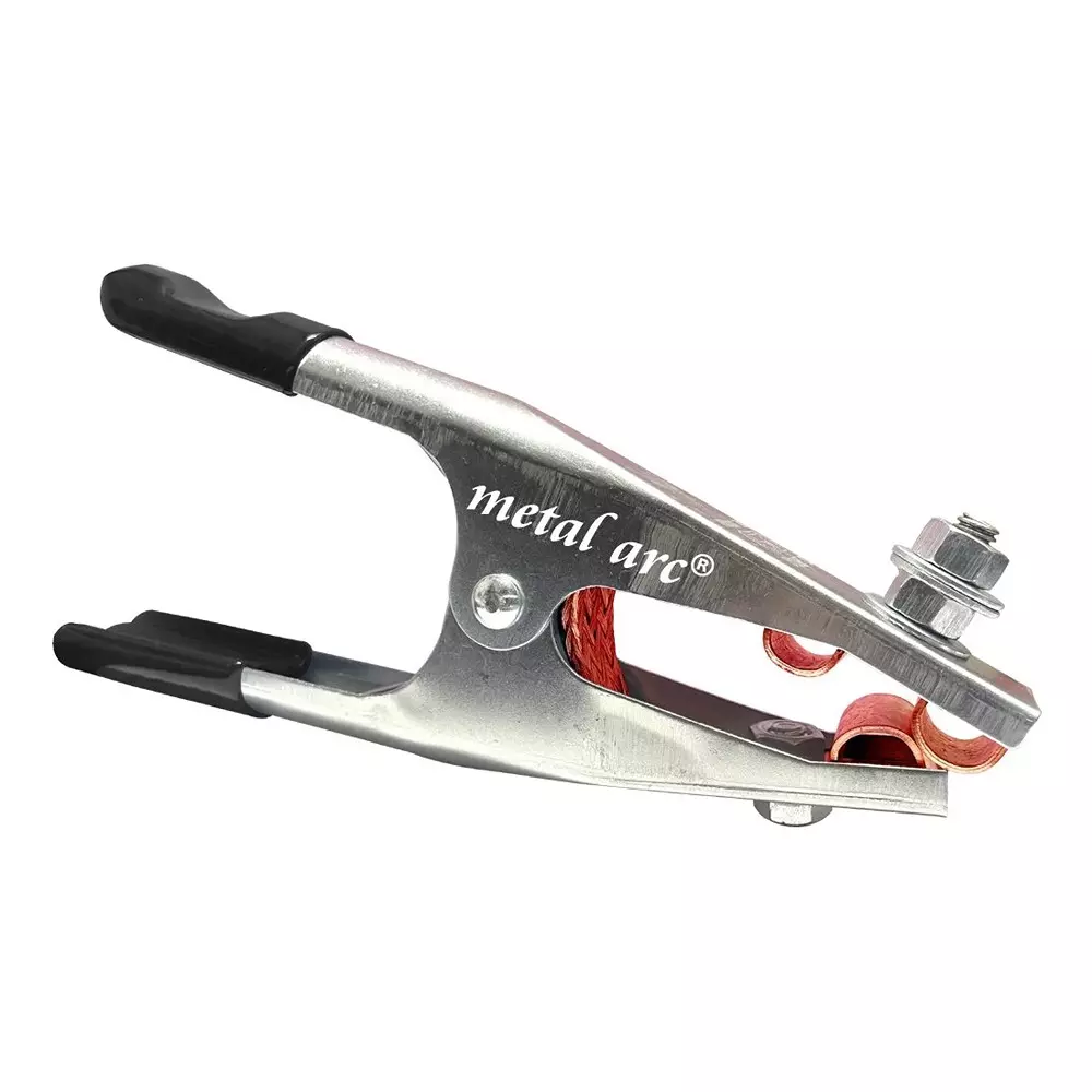 Metal Arc Crocodile Earth Clamp Zinc Plated Brass Silver 300 A for Welding, Earthing & Grounding Use, ECMZ303i