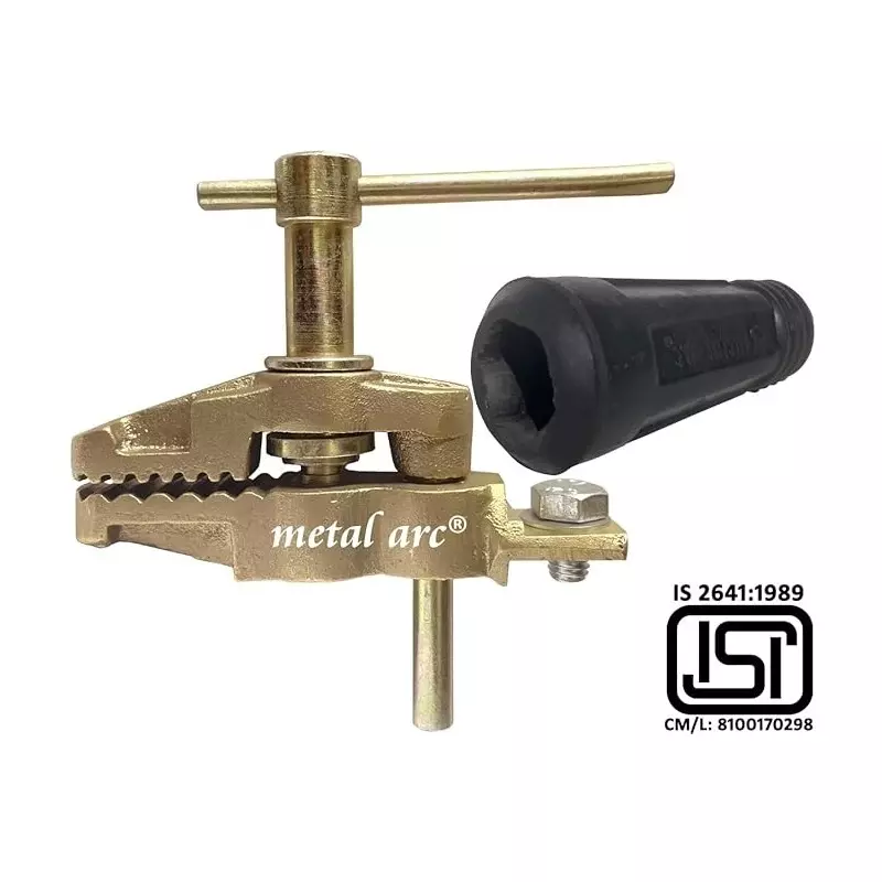 Metal Arc Heavy Duty Clamp Down Crocodile Jaw Manual Welding Earth Clamp ISI Marked for Welding and Holding Purpose 600 A, ST1BB7Li