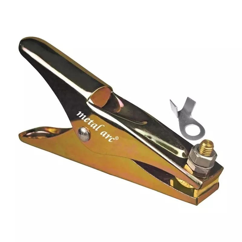 Metal Arc Heavy Duty Professional Xtreme Crocodile Earth Clamp with Cable Clamping Ring Lug ISI Marked ECM01 Series 600 A, ECMZ601DW