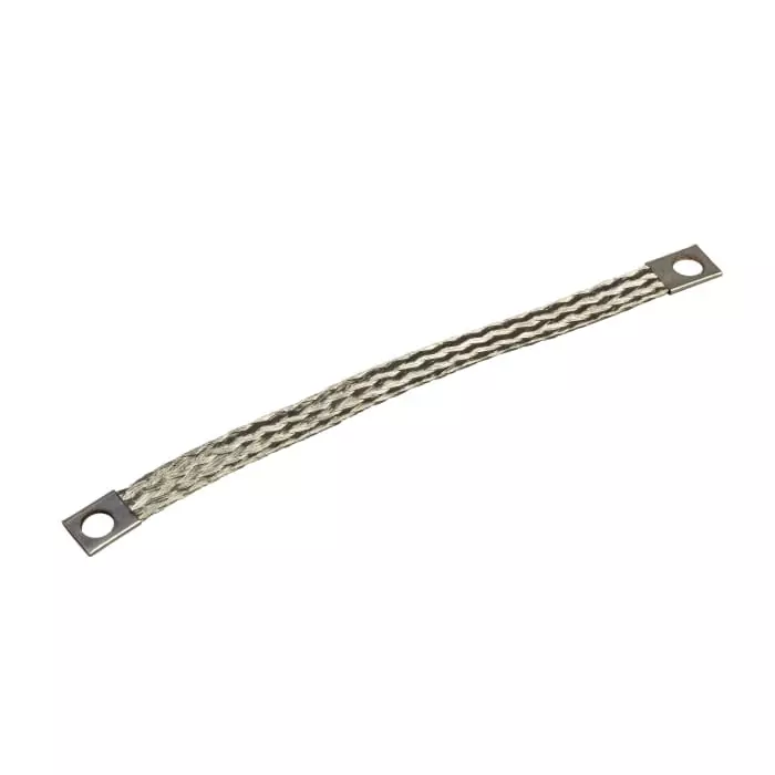 Schneider Electric Tinned Copper 155x17mm Diameter Earthing Strap, NSYEB1516D8